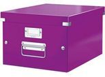 LEITZ® Ablage- und Transportbox Serie Click + Store, mittel, für DIN A4, violett