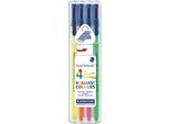 Textmarker Staedtler triplus textsurfer, Strichbreite 1-4 mm, schnelltrocknend, 4er-Set