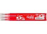 Ersatzminen PILOT, für Tintenroller FriXion, 0,4 mm Strichstärke, radierbar, 3 Stück, rot