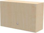 Schäfer Shop Genius Aufsatzschrank TETRIS WALL, 2 Ordnerhöhen, Türanschlag rechts, B 1200 x T 440 x H 740 mm, Ahorn-Dekor