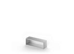 Schäfer Shop Genius Aufsatzregal TETRIS SOLID, Stahlkorpus, 1 OH, B 1200 mm, weißalu