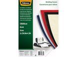Fellowes Deckblatt Chromolux, Karton, DIN A4, für Draht- und Plastikbindemaschinen, schwarz, 250g, 100 Stück