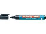 edding 380 Flipchart-Marker, Rundspitze, schwarz, 1 Stück