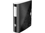 LEITZ® Ordner Active WOW, DIN A4, Rückenbreite 82 mm, 5 Stück, schwarz