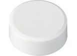Rundmagnete MAUL, Kunststoff & Metall, Feinstruktur, Haftkraft 2 kg, ø 33 x 14 mm, weiß, 20 Stück