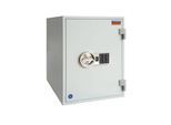 Tresor FRS 51, Feuerwiderstand LFS 60P nach EN 15659, Sicherheitsstufe S 2, Elektronikschloss, 2 Fachböden, B 445 x T 425 x H 510 mm, lichtgrau RAL 7035