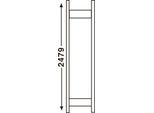 Regalsystem R 3000, Rahmen, H 2490 x T 300 mm