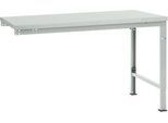 Manuflex Ansatztisch UNIVERSAL Spezial, Tischplatte Kunststoff, 1500x1000, lichtgrau