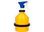 Sprühkanne, Stahlblech, gelb, 1 l, Ø 165 x H 300 mm, Pumpaufsatz mit verstellbarer Düse