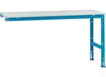 Manuflex Ansatztisch UNIVERSAL Standard, 1750 x 800 mm, Kunststoff lichtgrau, lichtblau