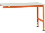 Manuflex Ansatztisch UNIVERSAL Standard, Tischplatte Melamin, 1500x1000, rotorange
