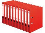 herlitz Ordner maX.file protect plus, DIN A4, Rückenbreite 50 mm, 10 Stück, rot