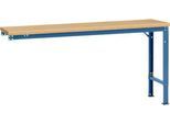Manuflex Ansatztisch UNIVERSAL Spezial, 1750 x 800 mm, Multiplex natur, brillantblau