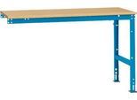 Manuflex Ansatztisch UNIVERSAL Standard, 1500 x 800 mm, Multiplex natur, lichtblau