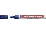 EDDING Permanent Marker 3300, mit Keilspitze, 1 Stück, blau