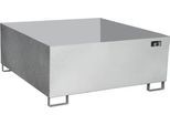 Bauer Auffangwanne VAW-1000, L 1460 x B x 1460 x H 620 mm, bis 1000 l, Edelstahl, unterfahrbar