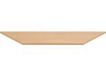 Tischplatte, Trapez, B 1600 x T 800 x H 25 mm, Buche-Dekor