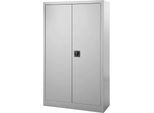 Schäfer Shop Select Aktenschrank, abschließbar, Höhe 1585 mm, Breite 950 mm, weißaluminium RAL 9006