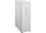 Schäfer Shop Genius Hochcontainer, B 435 x T 800 x H 1296 mm, lichtgrau/lichtgrau