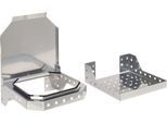 Schäfer Shop Genius Abfallsammler für FS Putzmittelschränke, Stahlblech weißaluminium RAL 9006, B 910 x T 490 x H 80 mm