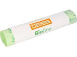 DEISS Bioline Bioabfallsäcke, Biofolie Ecovio, natur, B 500+450 x H 1350, 120 Liter, 100 Stück