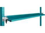 Manuflex Neigbare Ablagekonsole, für Reihe Universal oder Profi, Nutztiefe 195 mm, für Tischbreite 1750 mm, wasserblau