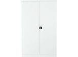 Stahlschrank, H 1950 x B 1200 x T 420 mm, weiß 9016