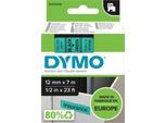 DYMO® Schriftbandkassette D1 45019, 12 mm breit, grün/schwarz