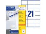 Avery Zweckform Universal-Etiketten 3481, ultragrip, 2100 Stück