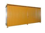 Regalcontainer BAUER CEN 59-2, Stahl, Schiebetor, B 6255 x T 1550 x H 2980 mm, orange