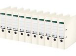 LEITZ® Ordner 1007/1008, DIN A4, Rückenbreite 80 mm, 10 Stück, weiß