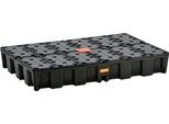 PE-Auffangwanne 120HD, aus Polyethylen, 100 % recycelbar, mit PE-Rost