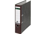 Ordner LEITZ® 1080, DIN A4, Rückenbreite 80 mm, Griffloch, geklebtes Rückenschild, Hartpappe, 1 Stück, braun