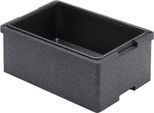 EPP-Isolierbox für Isolierbehälter, 28 l, mit Griffleiste, stapelbar, L 560 x B 360 x H 230 mm, schwarz