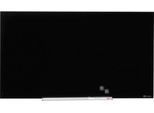 Glastafel Nobo Diamond, magnethaftend, aneinander montierbar, schwarz, 1000 x 560