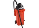 Komplettset Nass-Trockensauger, ohne Werkzeugsteckdose, inkl. Großmülltonne für 120 l, 1 Patronenfilter & 1 Vliesfilter, rot