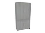 Querrollladenschrank, zweiteilig, B 1000 mm, 5 OH, silber