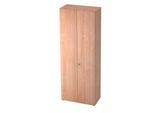 Garderobenschrank Topas Line, 6 Ordnerhöhen, abschließbar, B 800 x T 420 x H 2156 mm, Nussbaum