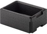 EPP-Isolierbox für Isolierbehälter, 8 l, mit Griffleiste, stapelbar, L 370 x B 270 x H 147 mm, schwarz