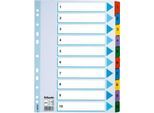 Esselte Karton-Register Mylar, Zahlen 1-10