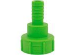 IBC Adapter, für IBC-Tanks mit 2" Auslaufarmatur, Grobgewinde, Ø 55-62 mm, 1" Schlauchtülle