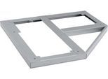 Schäfer Shop Genius Stahlsockel TETRIS WOOD, für Eckschrank B 800 mm, weißaluminium