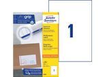 AVERY Zweckform Universal-Etiketten 3478, ultragrip, 210 x 297 mm, 100 Stück