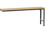 Manuflex Ansatztisch UNIVERSAL Spezial, 2000 x 800 mm, Multiplex natur, anthrazit