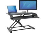 Sitz-/Steh Workstation Fellowes Corsivo, bis 17 kg, B 615 x T 800 x H 110 mm, schwarz