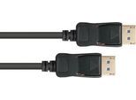 DisplayPort 2.0 Kabel Good Connections, bis 8K, bis 54 Gbit/s, Kupferleitungen, Verriegelungsschutz, Länge 3 m, schwarz