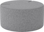 Nowy Styl Sitzpouf Tri.Ply M, modular, Blazer-Stoff, ø 85 cm, grau