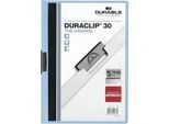 Durable Klemmmappe Duraclip, DIN A4, Kunststoff, mit Clip, hellblau
