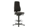 Drehstuhl All-in-One 9641, mit Gleiter und Aufstiegshilfe, Stoffpolster, schwarz