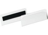 Etikettentasche Durable Hard Cover, magnetisch, scannertauglich, B 100 x H 38 mm, PET-Hartfolie, transparent